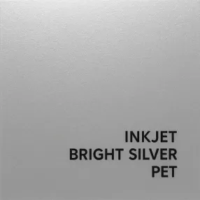 Inkjet Bright Silver PET — Premium-metallitehosteinen merkintä voimakkaaseen brändäykseen